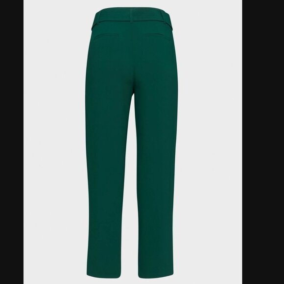 Aritzia Wilfred Green Tie Bow Belted High Rise Ankle Trouser Pants Office Work 2 - Picture 8 of 15